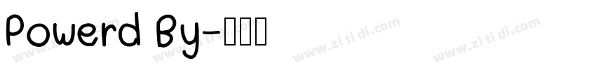 Powerd By字体转换